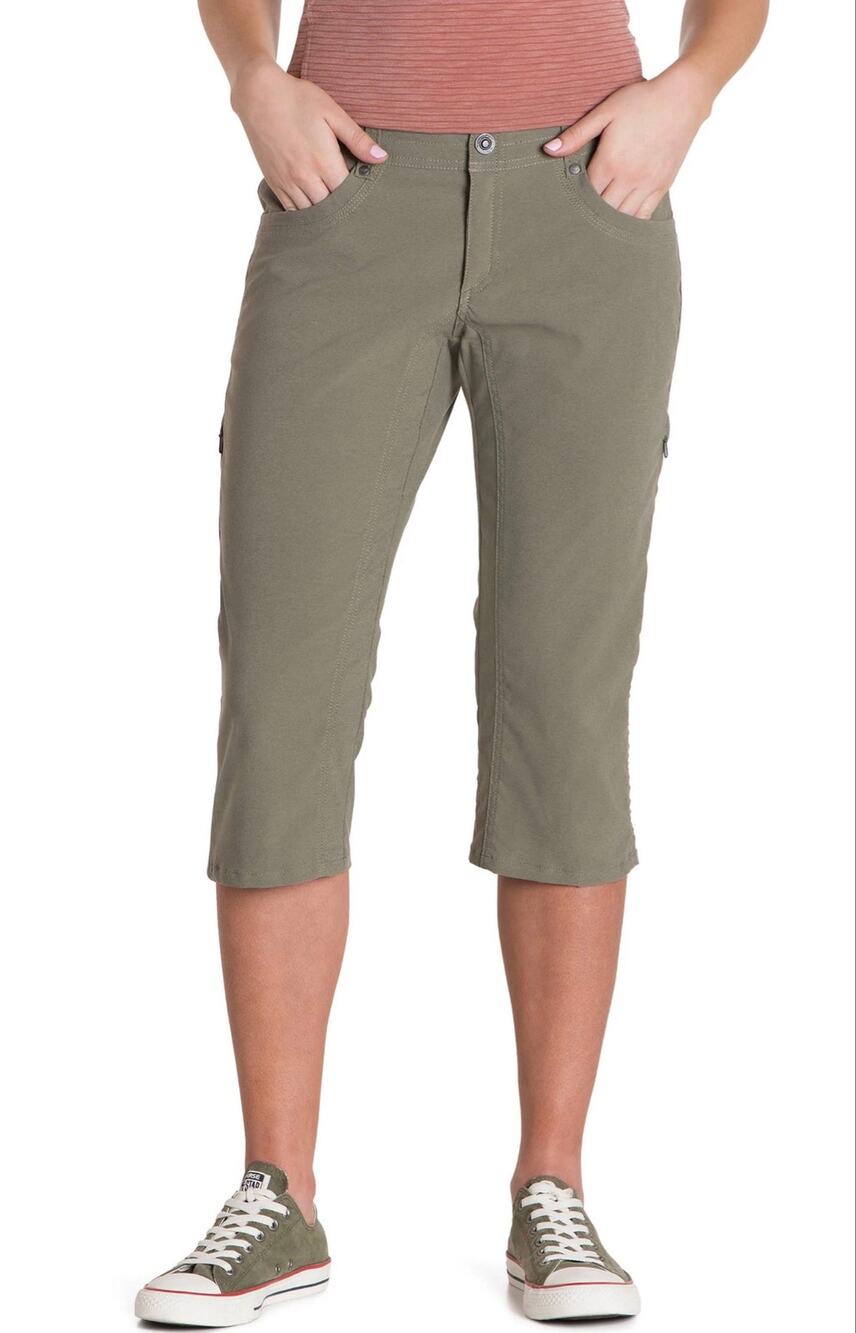 Kuhl Women’s Trekr Kapri Hiking Pant Size 4 Green 6236 *EUC